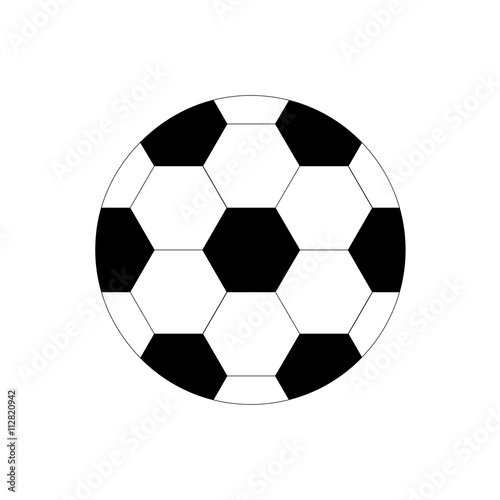 Soccer ball icon on a white background.