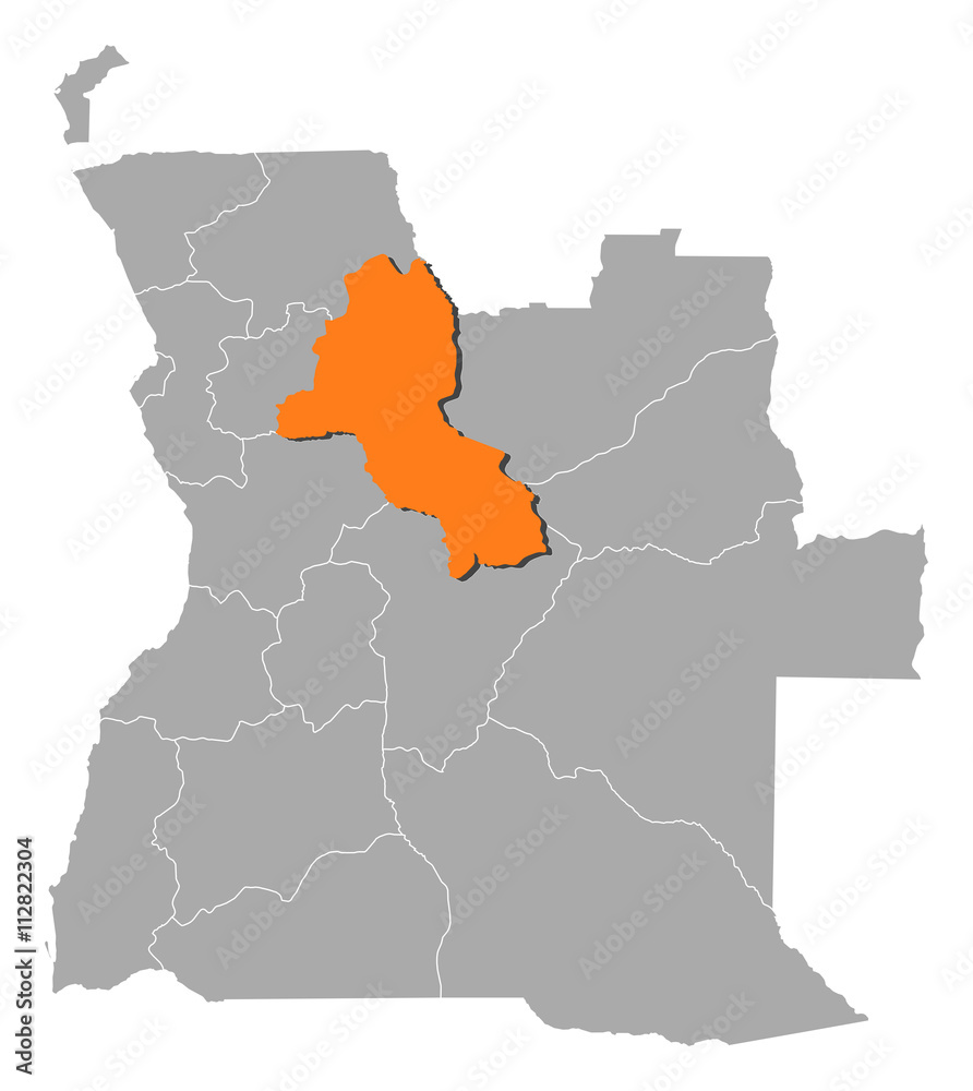 Map - Angola, Malanje