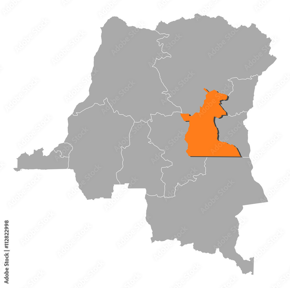 Map - Democratic Republic of the Congo, Maniema