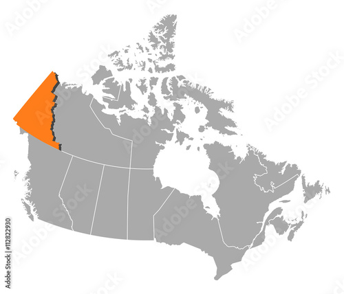 Map - Canada, Yukon