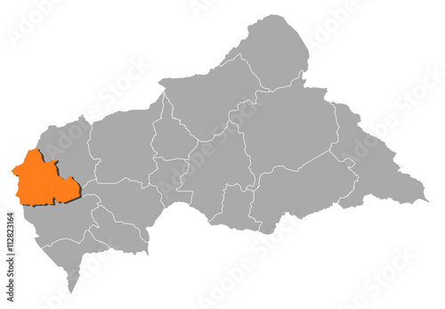 Map - Central African Republic  Nana-Mamb  r  