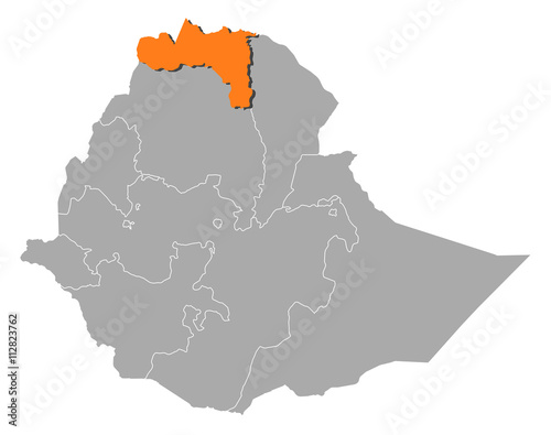 Map - Ethiopia  Tigray