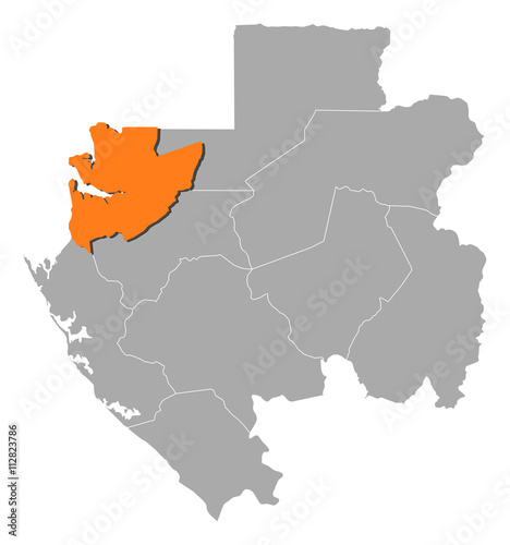Map - Gabon  Estuaire