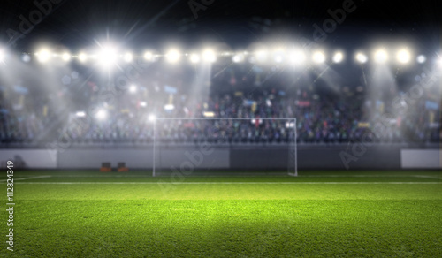 Football stadium in lights © Sergey Nivens