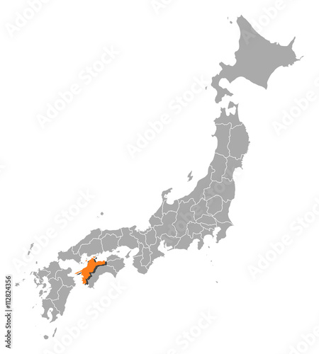 Map - Japan, Ehime photo