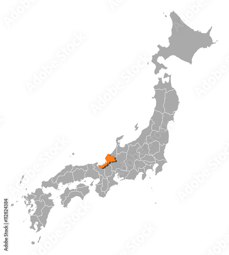 Map - Japan, Fukui