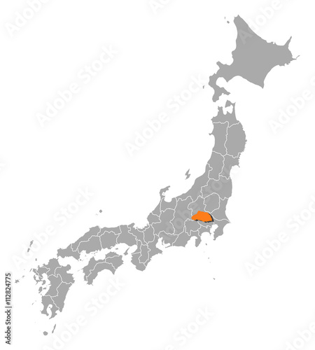 Map - Japan, Saitama