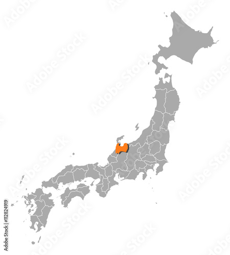 Map - Japan, Toyama