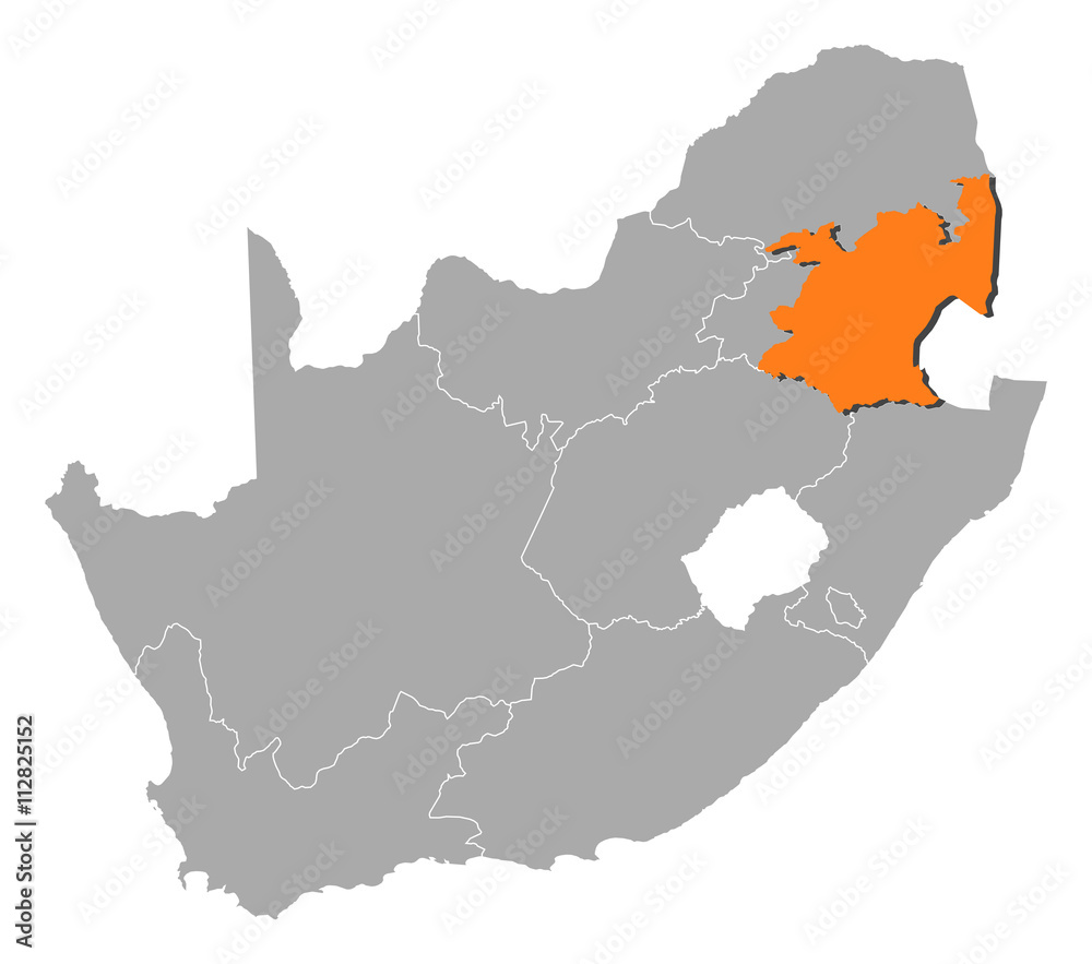 Map - South Africa, Mpumalanga