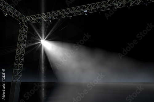 Bilde på lerret Empty Stage Spotlit