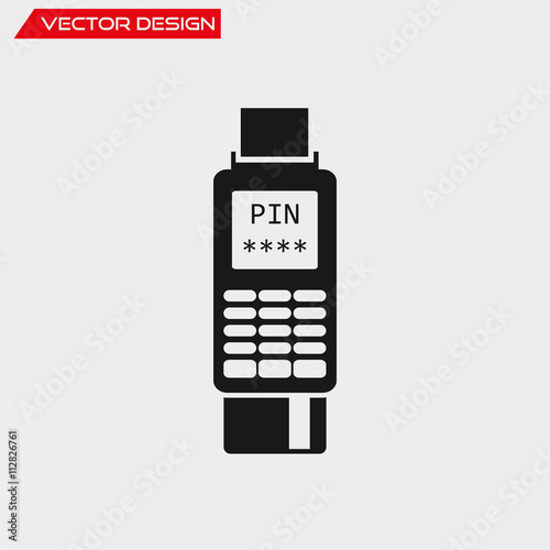 Vector pos-terminal icon