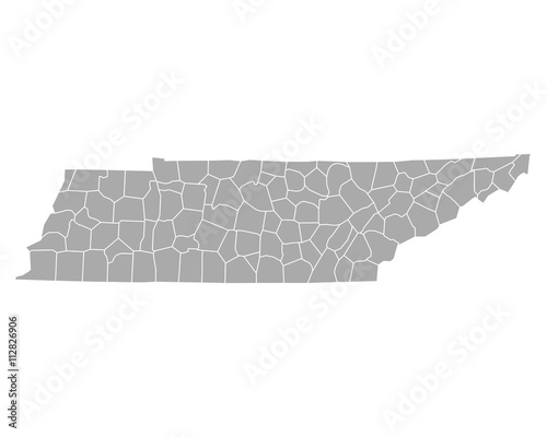 Karte von Tennessee