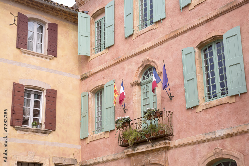 Town Hall, Roussillon Village in Provence; Luberon