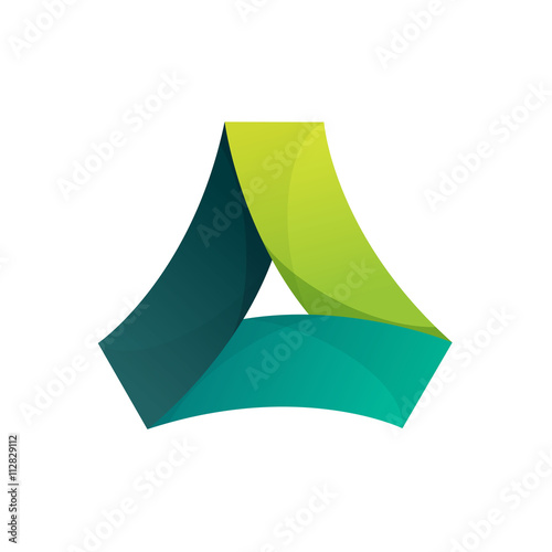 Triangle logo. Ecology icon.