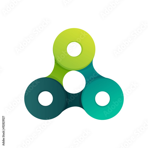 Triangle logo. Ecology icon.