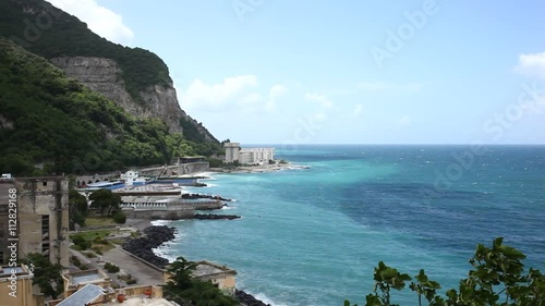 Landscape of Sorrento coast, view between Castellammare di Stabia and Vico Equense