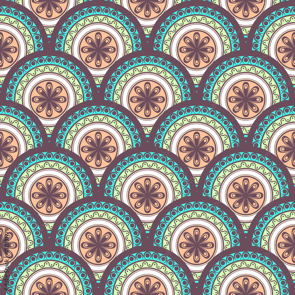 Seamless abstract geometric pattern. Seamless background. Vector Illustration