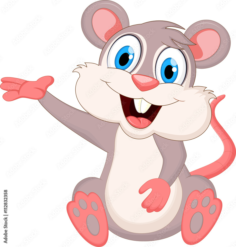 cartoon mouse sitting cartoon mouse sitting