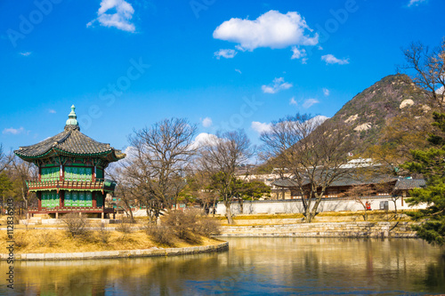 Gyeongbokgung Palace blue sky