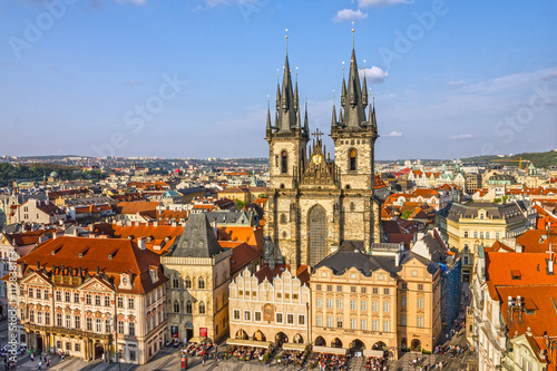 Prague, Czech Republic. Old Town, Staromestska square, Church of