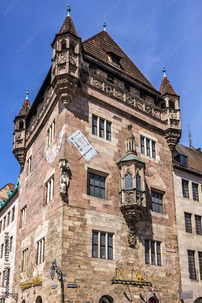 Nuremberg historical house, Bavaria, Germany