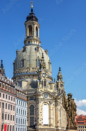 Dresden, Germany. Frauenkirche Cathedral church © Travel Faery