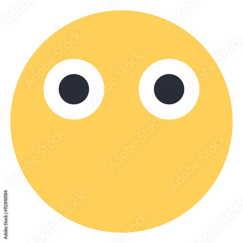 Face without mouth - Flat Emoticon design | Emojilicious