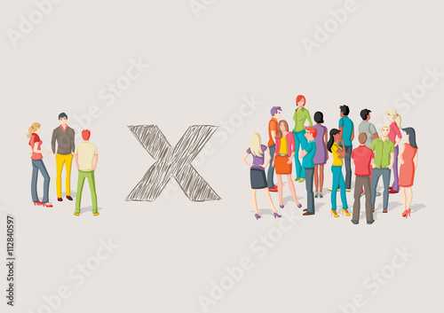 Rivalry against two groups of people. 