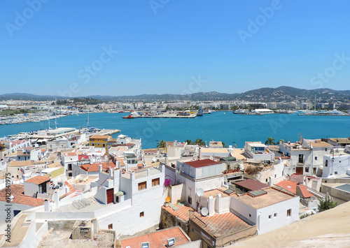 Ibiza harbor, view from Dalt Vila