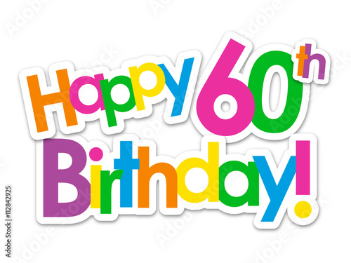 "HAPPY 60th BIRTHDAY" Card