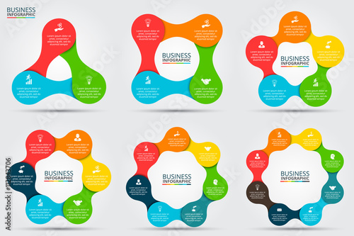 Vector infographic design template.