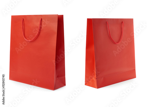 Set of Shopping bag isolated over the white background