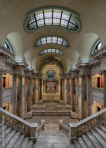 Marble staircases of the Kentucky State Capitol building in Frankfort, Kentucky