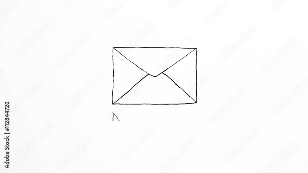 Hand-drawn new message Hand-drawn new message