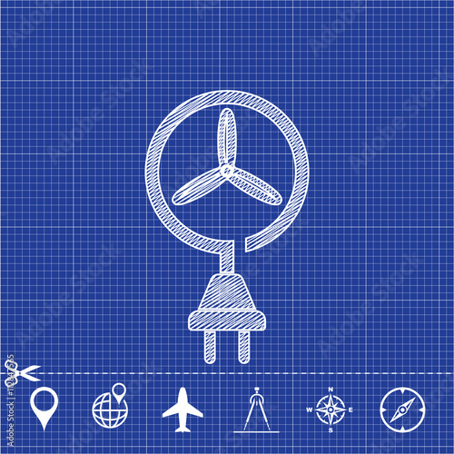 wind energy icon