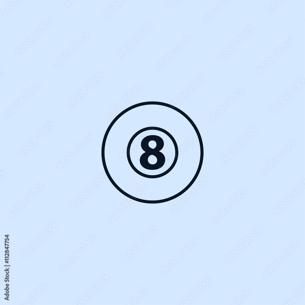 billiard ball icon billiard ball icon