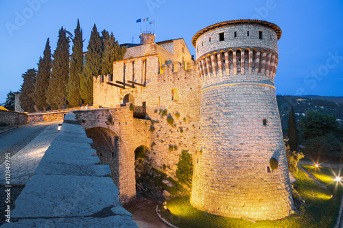 Brescia - The Castle at dusk. photo