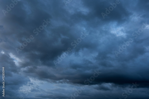 Storm clouds, Black cloud high contrast for background, Pattern of dark storm cloud in summer