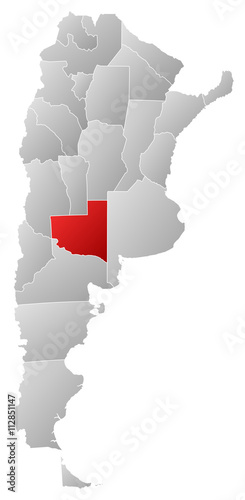 Map - Argentina  La Pampa