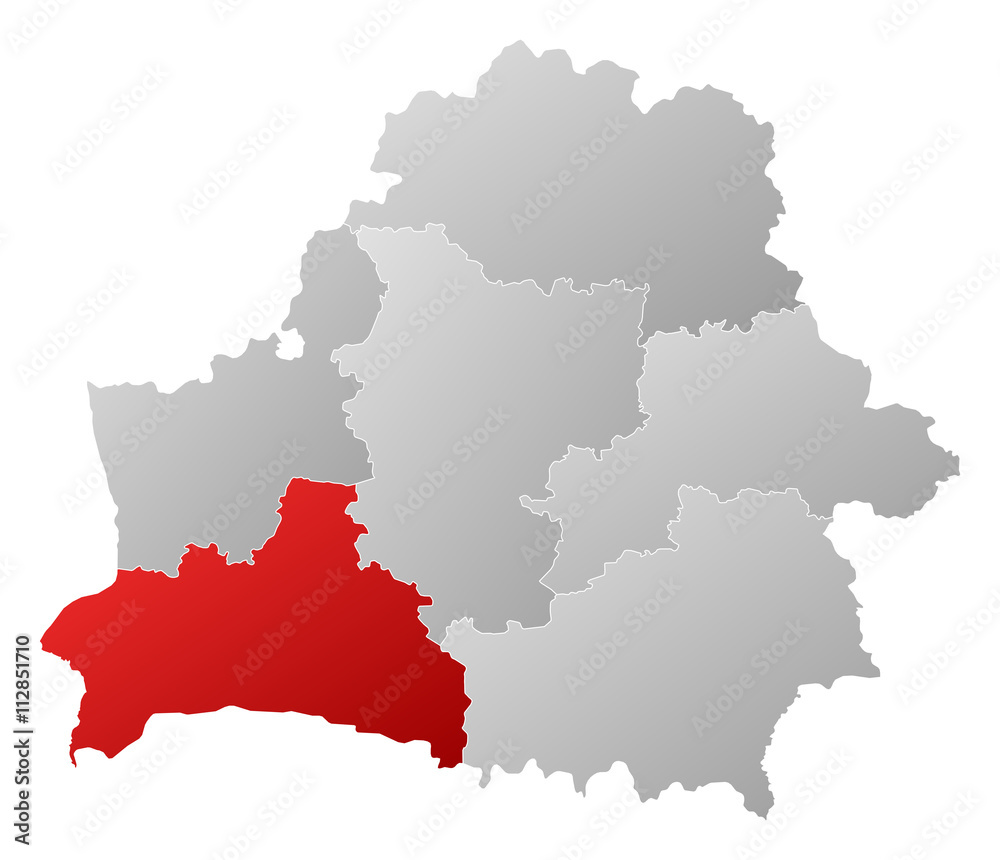 Map - Belarus, Brest
