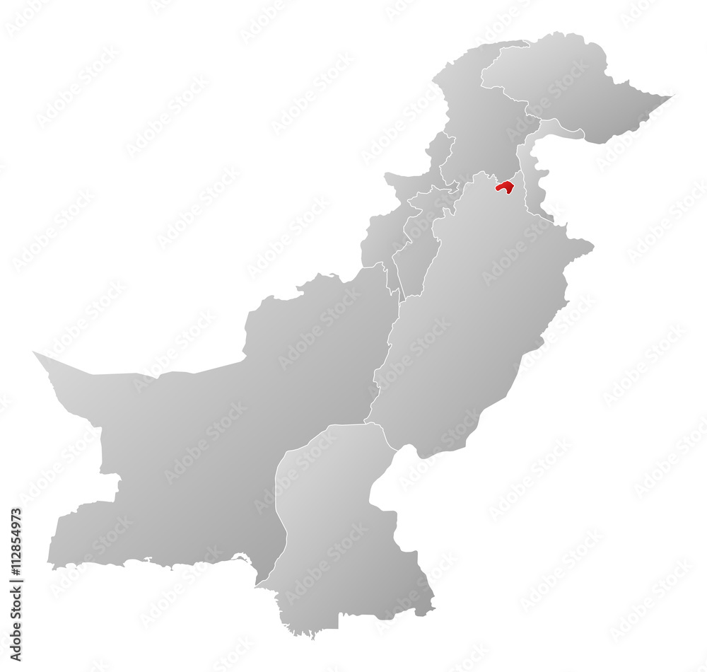 Map - Pakistan, Islamabad