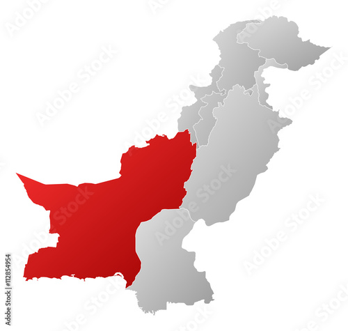 Map - Pakistan  Balochistan