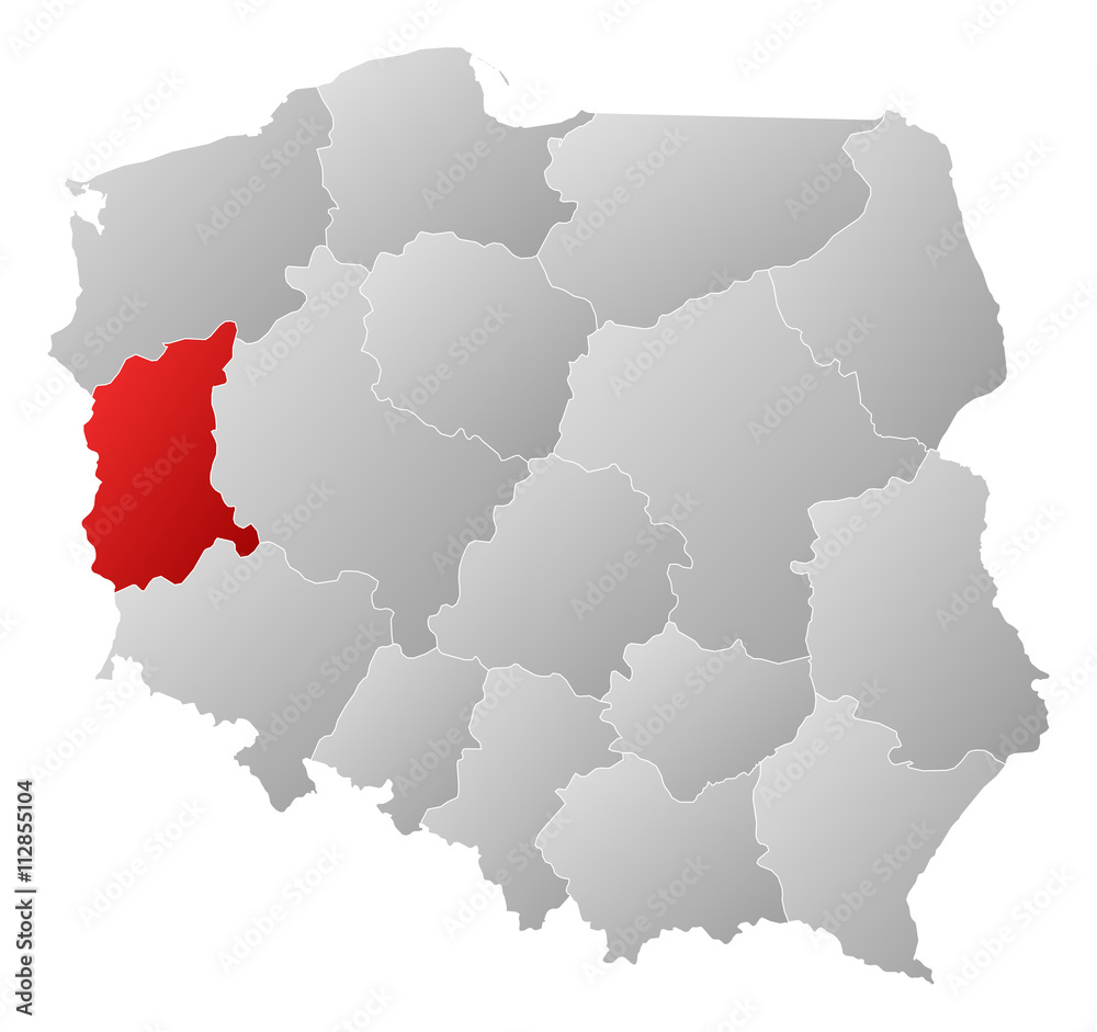 Map - Poland, Lubusz