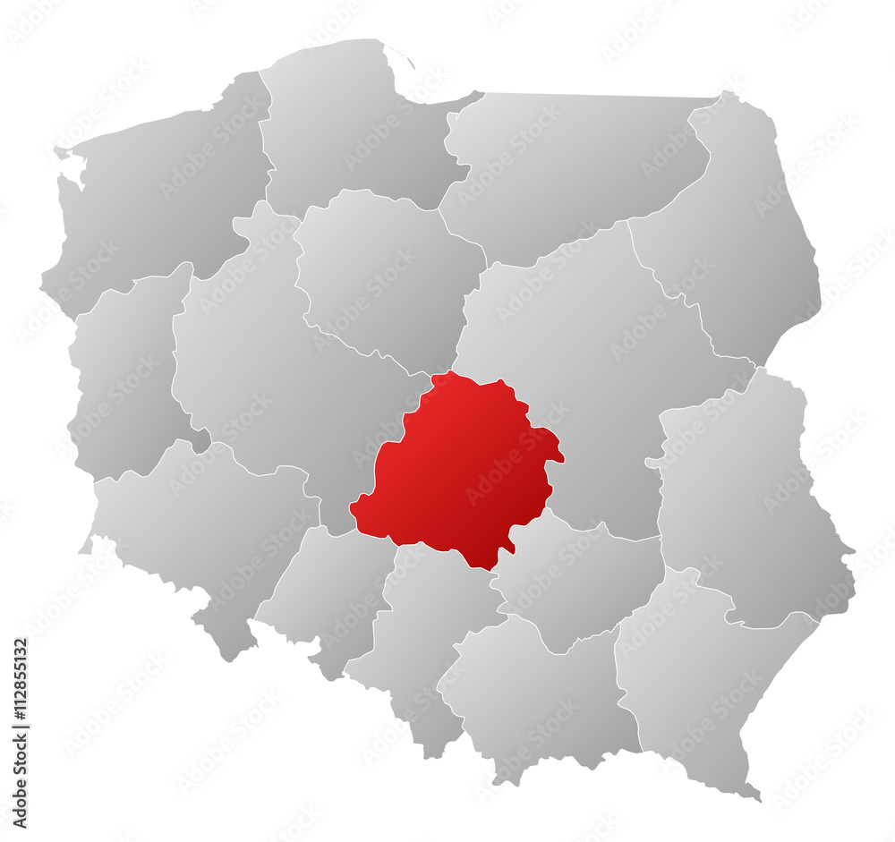 Map - Poland, Lódz