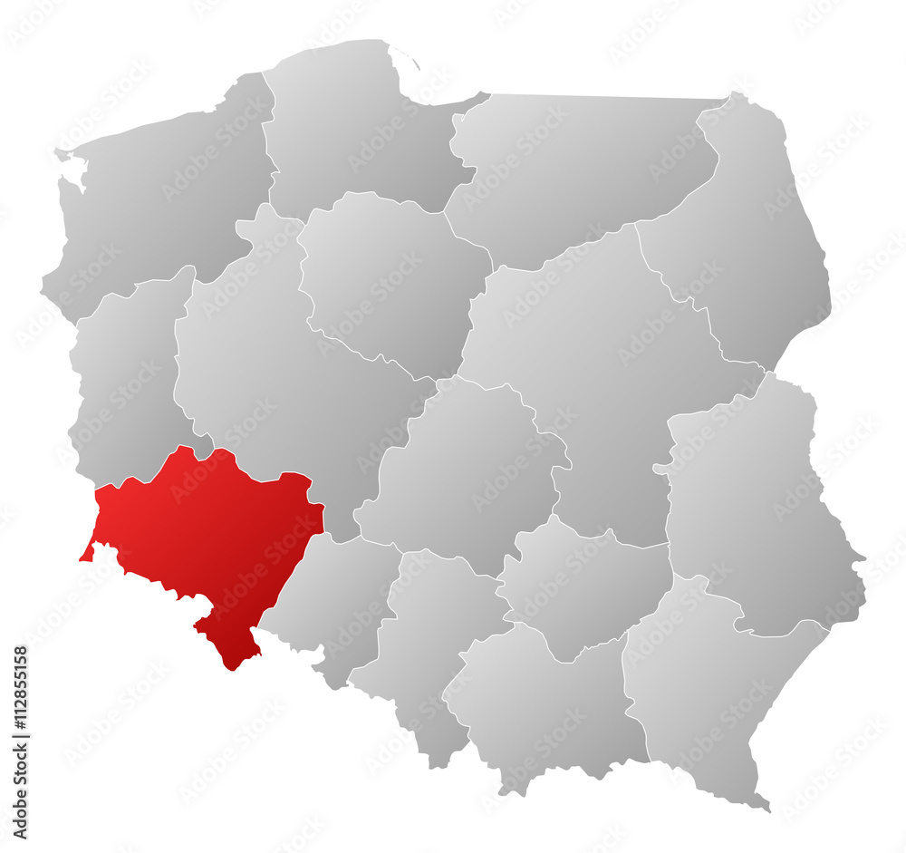 Map - Poland, Lower Silesian