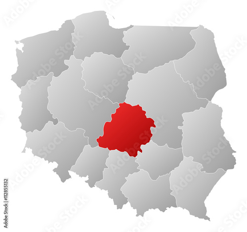 Map - Poland, Lódz