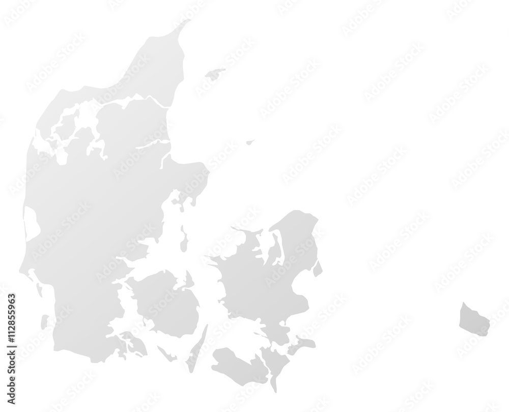 Obraz premium Map - Danmark