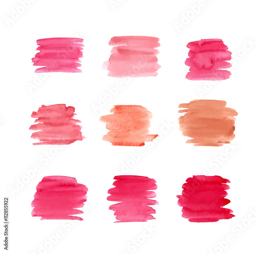 Collection of vector watercolor backgrounds. Abstract watercolor backgrounds for design