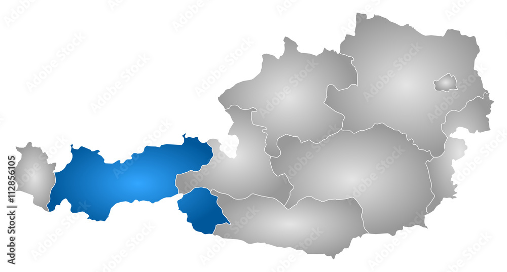 Map - Austria, Tyrol