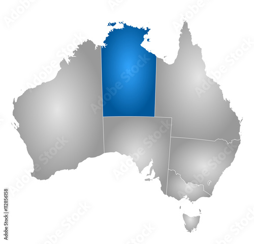 Map - Australia, Northern Treeitory
